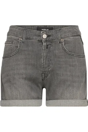 Replay Anyta Shorts 99 Denim Bottoms Shorts Denim Shorts Grey