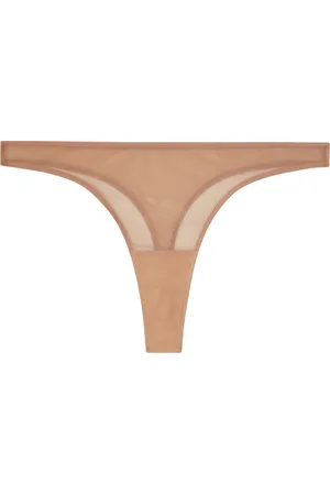 Understatement Mesh Thong Stringit Alusvaatteet Beige
