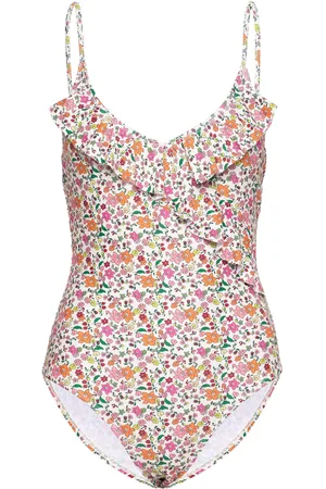 Beck Söndergaard Anemona Bly Frill Swimsuit Uimapuku Uima-asut Coral