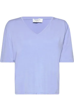 Rosemunde Rwbiarritz Ss V-Neck T-Shirt Tops T-shirts & Tops Short-sleeved Blue