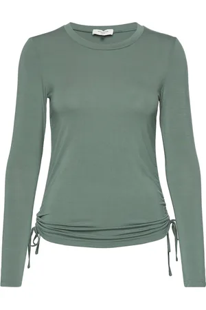 Rosemunde Viscose T-Shirt Tops T-shirts & Tops Long-sleeved Khaki Green
