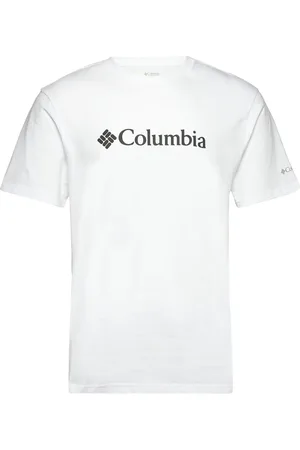 Columbia Csc Basic Logo Short Sleeve Sport T-shirts Short-sleeved White