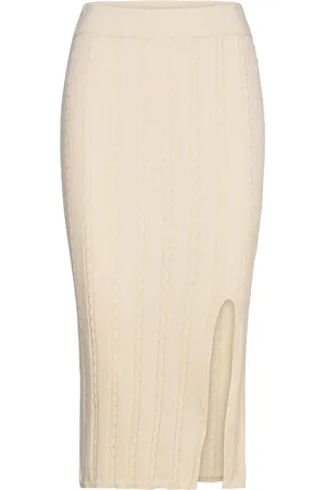 Modstrom Carltonmd Skirt Polvipituinen Hame Beige