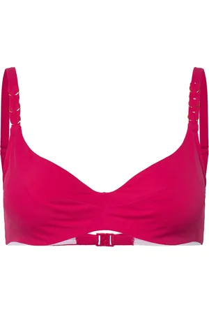 Chantelle Emblem Bikini Covering Underwired Bra Swimwear Bikinis Bikini Tops Wired Bikinitops Pink