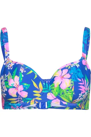 Freya Hot Tropics Uw Sweetheart Bikini Top Swimwear Bikinis Bikini Tops Wired Bikinitops Blue