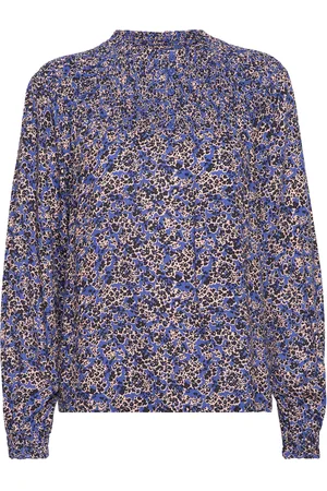 Pulz jeans Pznorma Ls Blouse Tops Blouses Long-sleeved Navy