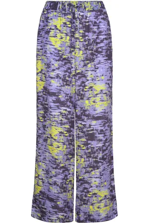 Makia Ley Trousers Bottoms Trousers Wide Leg Purple