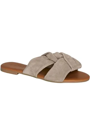 Pieces® Pcvisana Suede Sandal Matalapohjaiset Sandaalit Beige