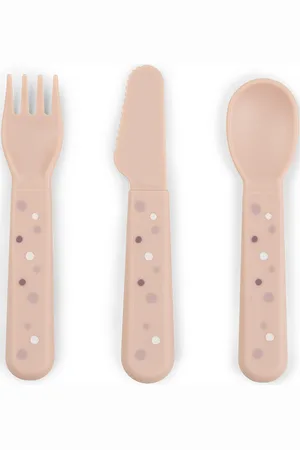 Done by Deer Foodie Cutlery Set Happy Dots Home Meal Time Cutlery Pink D By Deer