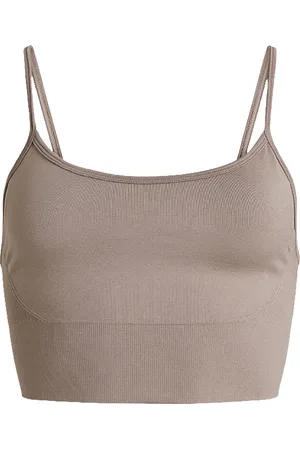 Rethinkit Hilde Seamless Sports Bra Lingerie Bras & Tops Sports Bras - All Brown