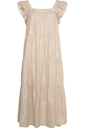 Sofie Schnoor Dress Maksimekko Juhlamekko Cream