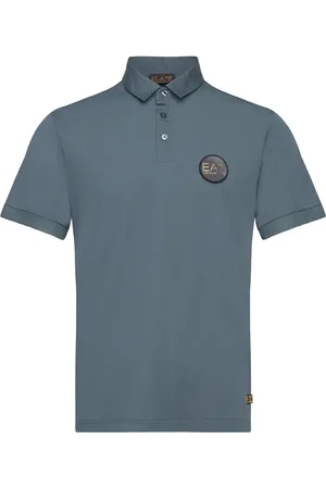 EA7 Polo Tops Polos Short-sleeved Navy