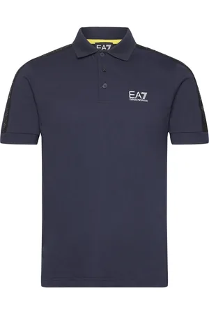 EA7 Polo Tops Polos Short-sleeved Navy