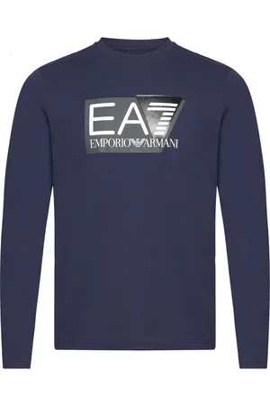 EA7 T-Shirt Tops T-shirts Long-sleeved Navy
