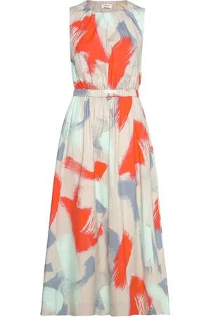 ESPRIT Dresses Light Woven Polvipituinen Mekko Orange
