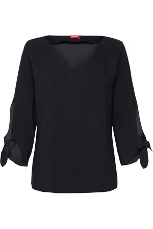 ESPRIT Blouses Woven Tops Blouses Long-sleeved Black