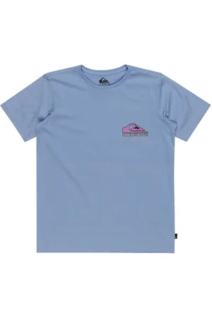 Quiksilver Take Us Back Logo Ss Yth Tops T-shirts Short-sleeved Blue