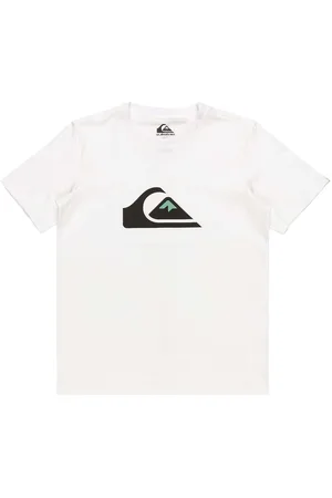 Quiksilver Comp Logo Ss Yth Tops T-shirts Short-sleeved White
