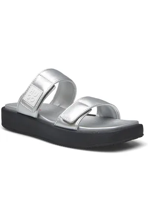 HUGO BOSS Emma_Slide_Napu Matalapohjaiset Sandaalit Silver