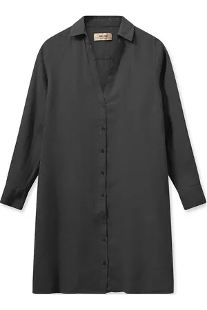 Mos Mosh Mmrielle Linen Dress Lyhyt Mekko Black