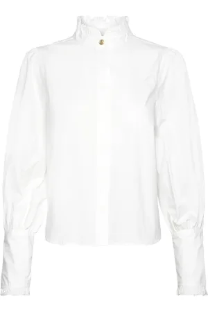 BUSNEL Maira Blouse Designers Blouses Long-sleeved White