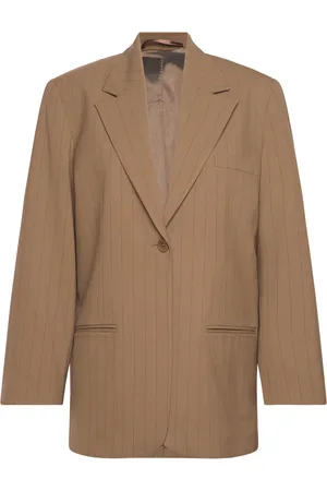 Mads Norgaard Recy Sportina Pin Nena Blazer Blazers Single Breasted Blazers Brown