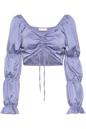 Love Lolina Clementine Top Tops Blouses Long-sleeved Blue
