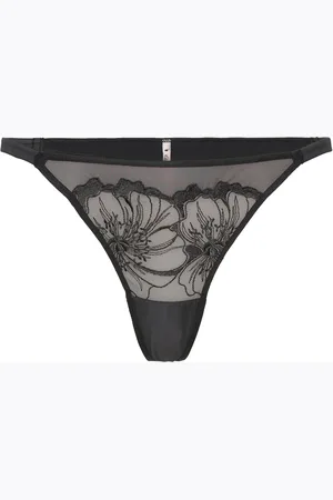 Etam Amaryllis - String Stringit Alusvaatteet Black