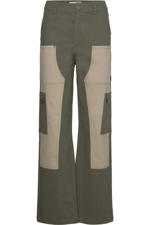 Sofie Schnoor Trousers Bottoms Jeans Wide Khaki Green