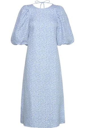 Noella Reno Pastis Long Dress Polvipituinen Mekko Blue
