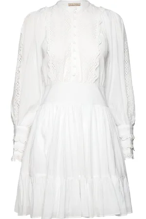 by Ti Mo Cotton Slub Mini Dress Designers Short Dress White