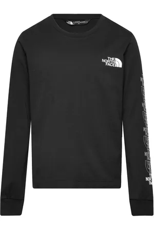The North Face B New L/S Graphic Tee Sport T-shirts Long-sleeved T-shirts Black