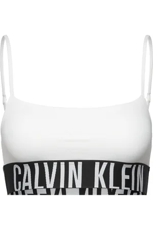 Calvin Klein Unlined Bralette Lingerie Bras & Tops Soft Bras Bralette White