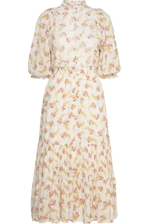 by Ti Mo Cotton Slub Midi Dress Designers Knee-length & Midi Yellow