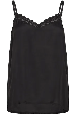 Lollys Laundry Vianell Top Sl Tops T-shirts & Tops Sleeveless Black