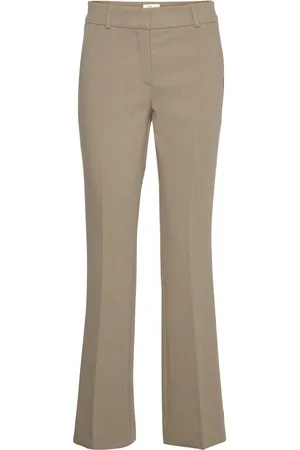 Fiveunits Clarafv Bottoms Trousers Flared Beige
