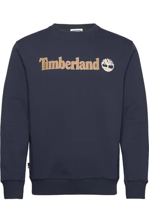 Timberland Kennebec River Linear Logo Crew Neck Sweatshirt Dark Sapphire Designers Sweat-shirts & Hoodies Sweat-shirts Blue