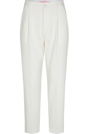 Custommade Pianora Bottoms Trousers Straight Leg White