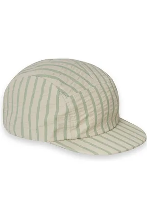 garbo&friends Seersucker Cap Accessories Headwear Caps Green