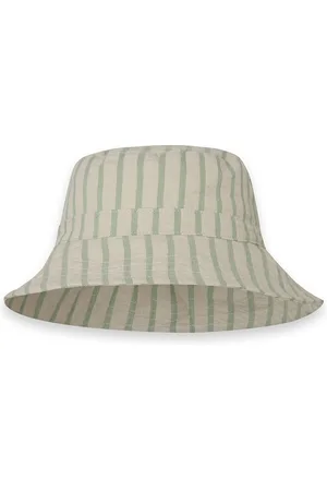 garbo&friends Seersucker Bucket Hat Accessories Headwear Hats Bucket Hats Green