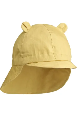 Liewood Gorm Linen Sun Hat With Ears Aurinkohattu Yellow