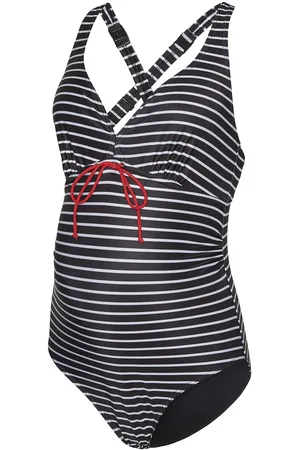 Mama;licious Mlnewjose Stripe Swimsuit Recycled A. Uimapuku Uima-asut Black