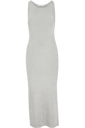 Gestuz Silvigz Dress Polvipituinen Mekko Silver