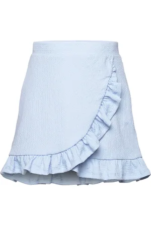 ONLY Kmgliz Frill Skirt Jrs Dresses & Skirts Skirts Short Skirts Blue