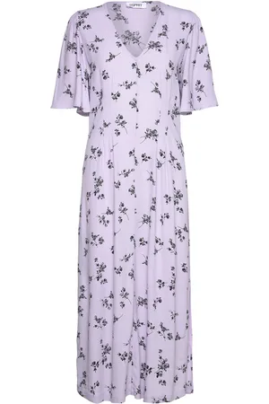 ESPRIT Dresses Light Woven Polvipituinen Mekko Purple