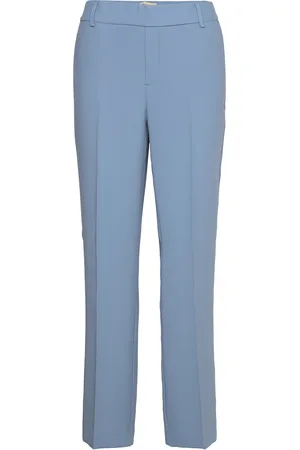 Mos Mosh Mmbai Leia Pant Bottoms Trousers Straight Leg Blue