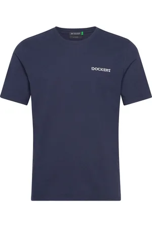 Dockers Graphic Tee Graphic Tops T-shirts Short-sleeved Blue