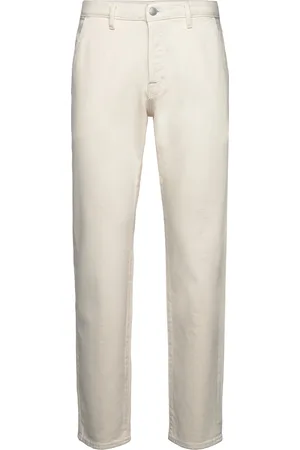 SELECTED Slh196-Straight Dave 3411 Color Chino W Bottoms Trousers Casual Cream