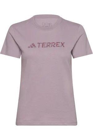 adidas Terrex Classic Logo T-Shirt Sport T-shirts & Tops Short-sleeved Purple