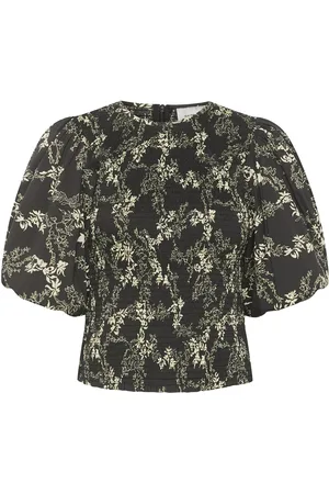 Gestuz Malygz Blouse Tops Blouses Short-sleeved Black